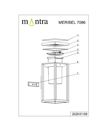 MERIBEL * APLIQUE GRAFITO LED SOLAR/SENSOR 3000K